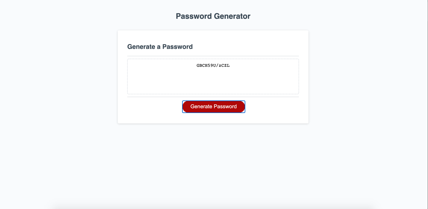 Password Generator